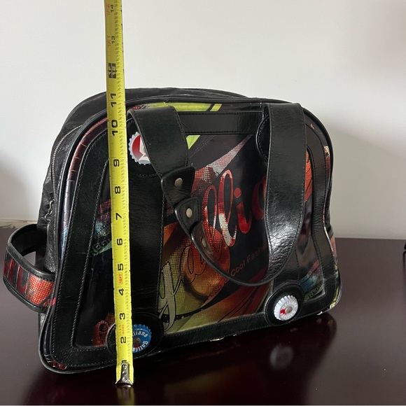 Authenticated - John Galliano - 90s Bottle Cap Handle Bag Purse - Picture 9 of 14